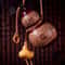 Natural Gourd Wine Flask Portable Handcrafted Drinking Gourd Bottle For Outdoor Spirits 4