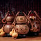 Natural Gourd Wine Flask Portable Handcrafted Drinking Gourd Bottle For Outdoor Spirits 5