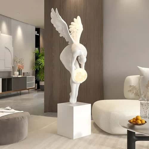 Aurora Wing Figure Sculpture Large resin statue for Nordic home decor