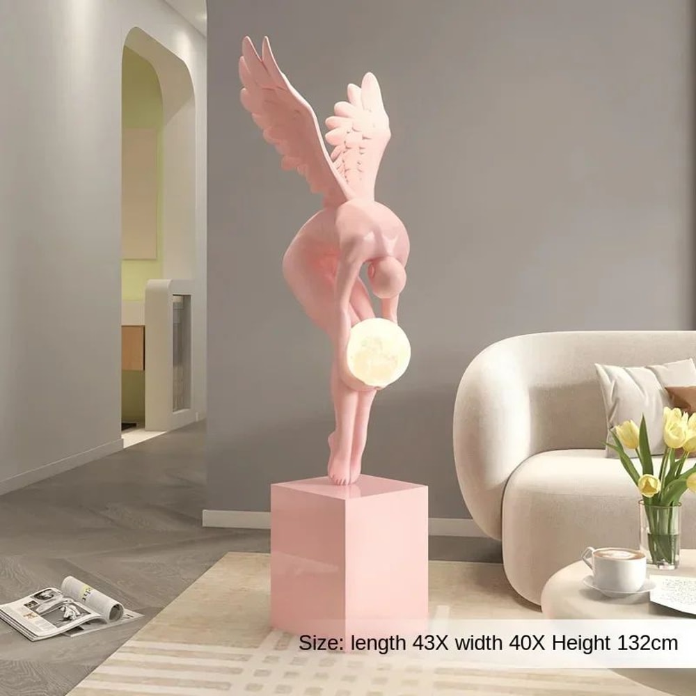 Aurora Wing Figure Sculpture Large Resin Statue For Nordic Home Decor 4