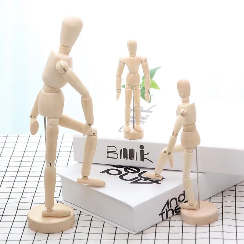 Artisan Pose Wooden Drawing Mannequin With Rotatable Limbs 4