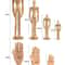 Artisan Pose Wooden Drawing Mannequin With Rotatable Limbs 5