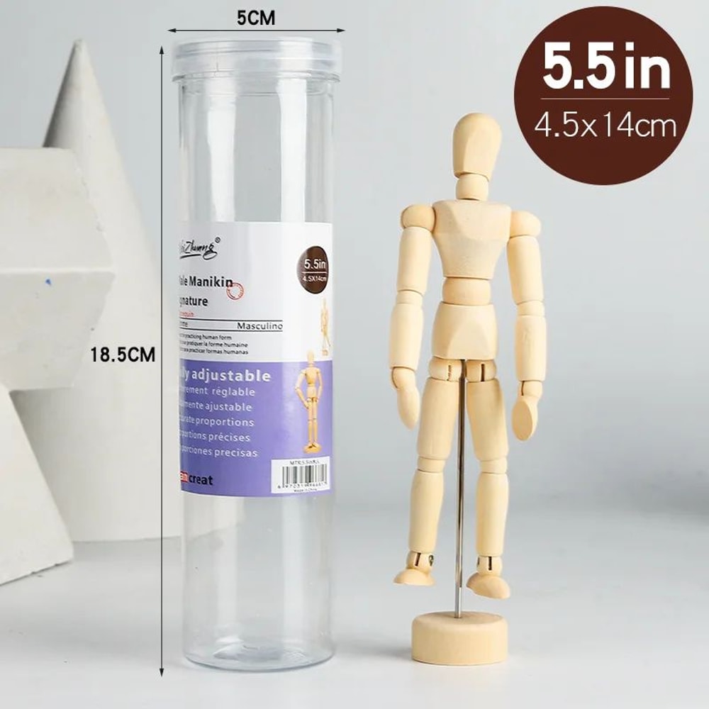 Artisan Pose Wooden Drawing Mannequin With Rotatable Limbs 6