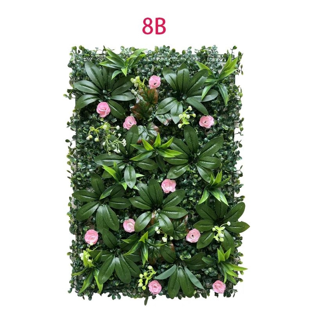 Lush Green Artificial Plant Wall Panels For Garden Fences Wedding Backdrops Outdoor Decor 7