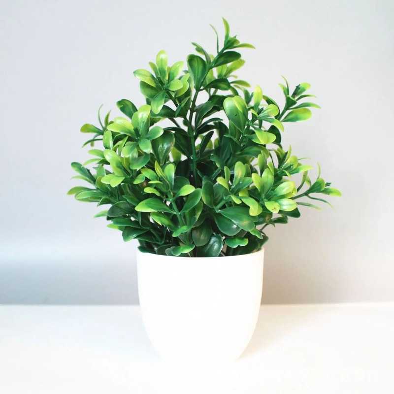 Lifelike Artificial Potted Plant Fake Bonsai For Home Office And Shelf Decor 8