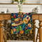 Fiesta Bloom Mexican Table Runner Colorful Day Of The Dead Table Runner In Linen Look 5
