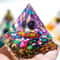 Peridot Amethyst Crystal Pyramid Energy Generator For Meditation And Decor 3