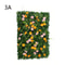 Artificial Grass Wall Panel With Flowers Lush Greenery Wall Backdrop Privacy Hedge Screen 10