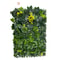 Artificial Grass Wall Panel With Flowers Lush Greenery Wall Backdrop Privacy Hedge Screen 12