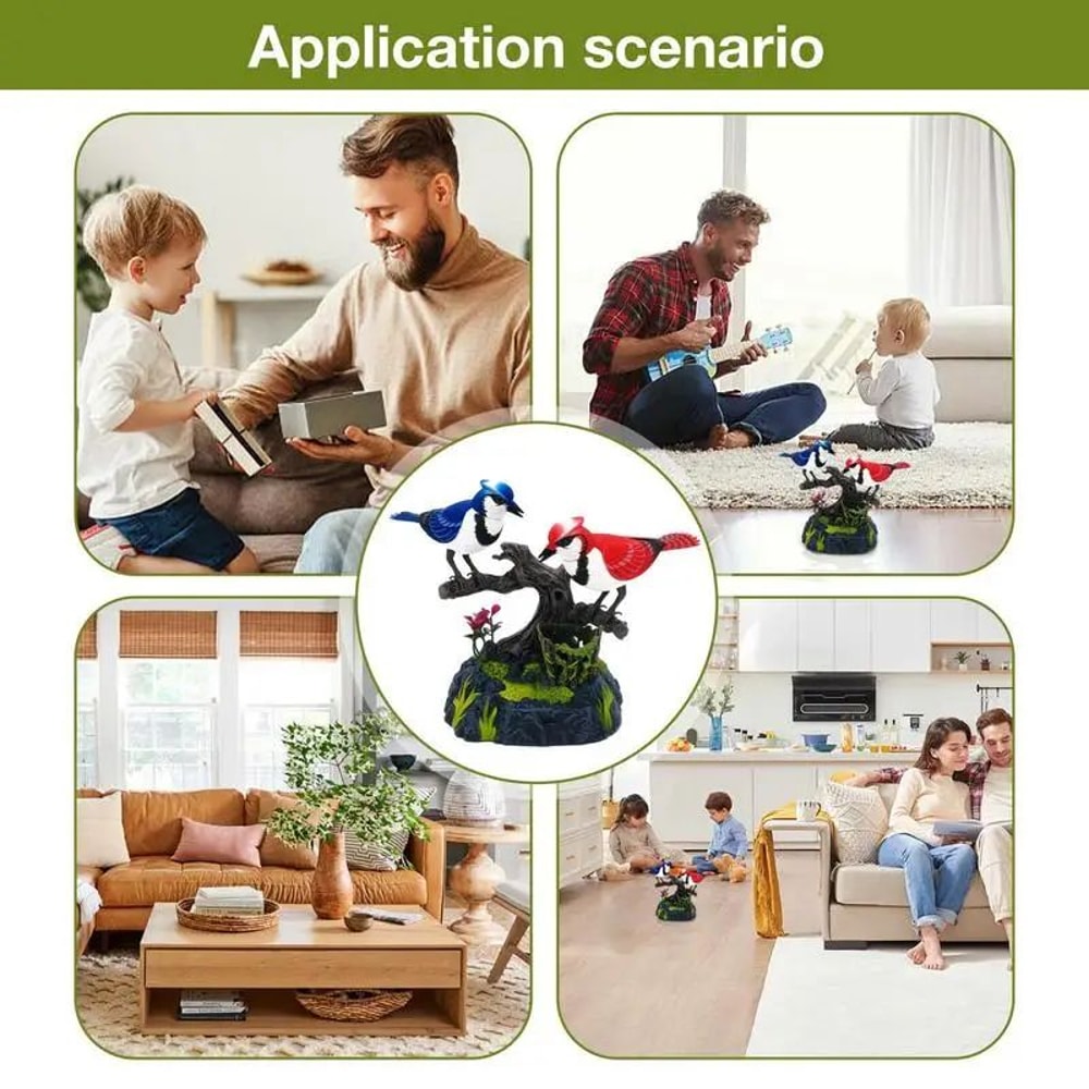 Colorful Acrylic Bird Ornament Desk Decor For Bird Lovers 5