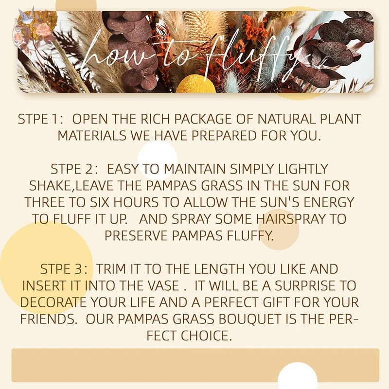 Terracotta Pampas Grass Bouquet With Preserved Eucalyptus For Boho Wedding Decor 5