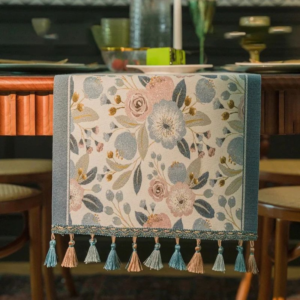 Farmhouse Lemon Floral Table Runner Fresh Decorative Table Accent For Kitchen Dining 11