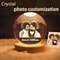 Personalized 3D Crystal Ball Night Light With Custom Photo Engraving 2