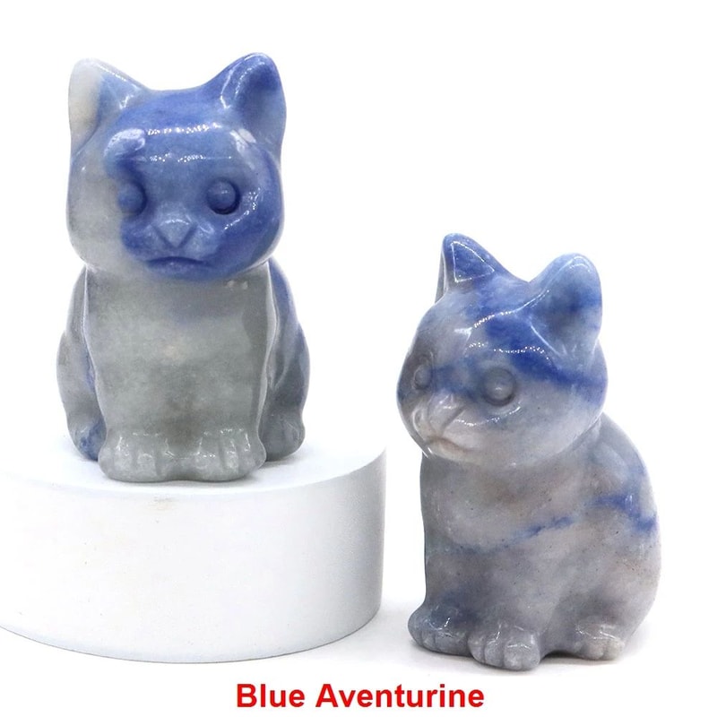Amethyst Cat Figurine HandCarved Crystal Cat Statue For Meditation And Home Decor 9