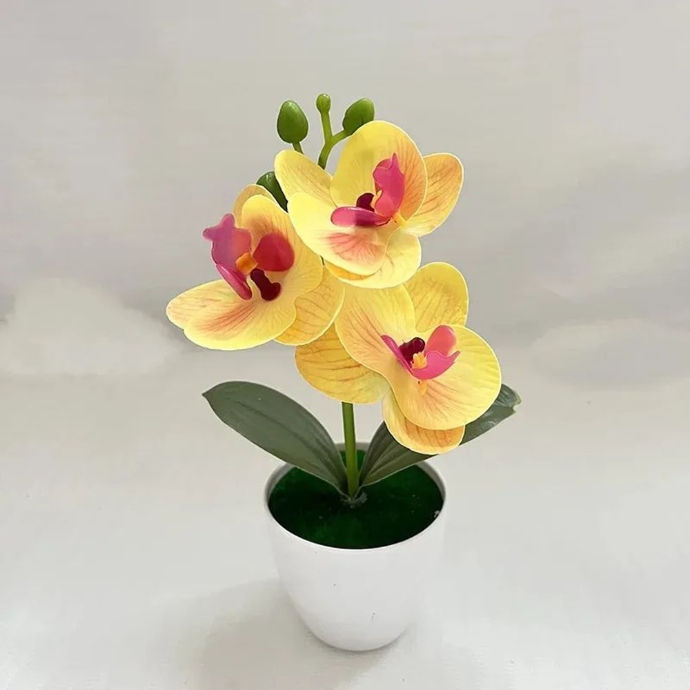 20cm Artificial Bonsai Tree In Pot For Desk Bathroom And Home Decor 3