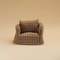 Cozy Plaid Miniature Dollhouse Sofa Scale Wooden Accent Furniture 6