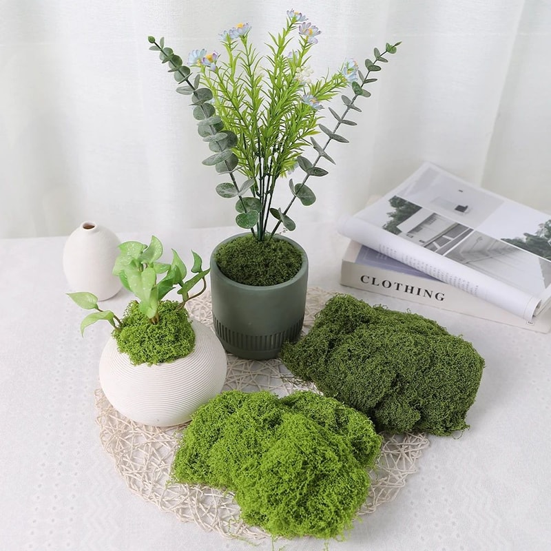 Premium Artificial Moss For Crafts Decor Lush Green Fake Moss For DIY Projects Landscaping 5