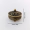 Vintage Mini Brass Incense Burner With Dragon Phoenix Lid For Tea Table Decor 5