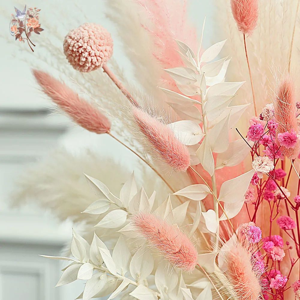 Boho Pampas Grass Dried Flower Bouquet For Weddings Home Decor 2