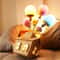 Whimsical Balloon House Kids Room Chandelier Wooden Ceiling Light 1