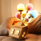 Whimsical Balloon House Kids Room Chandelier Wooden Ceiling Light 1