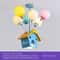 Whimsical Balloon House Kids Room Chandelier Wooden Ceiling Light 12