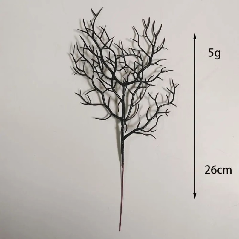 Midnight Antler Halloween Black Branches For Vase And Gothic Centerpieces 5pcs 5