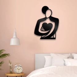 embrace love metal wall decor sign for bedroom and modern home spaces