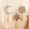 Wooden Ramadan Wall Decor With Tassels For Eid Mubarak Celebrations 1