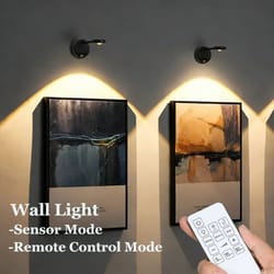 smart motion sensor rechargeable led picture light – wireless dimmable wall spotlight