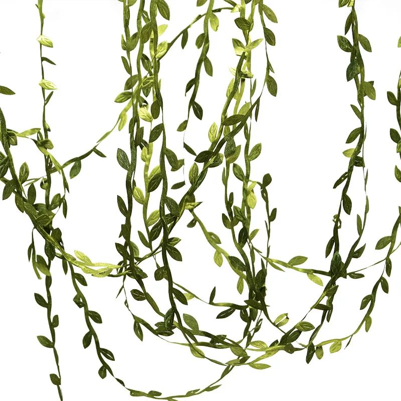 10M20M Artificial Leaf Garland Faux Green Vine For DIY Wreaths And Home Decor 2