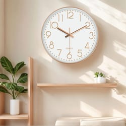 modern minimalist silent wall clock – 3d no-ticking decorative timepiece