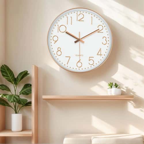 Modern Minimalist Silent Wall Clock – 3D No-Ticking Decorative Timepiece