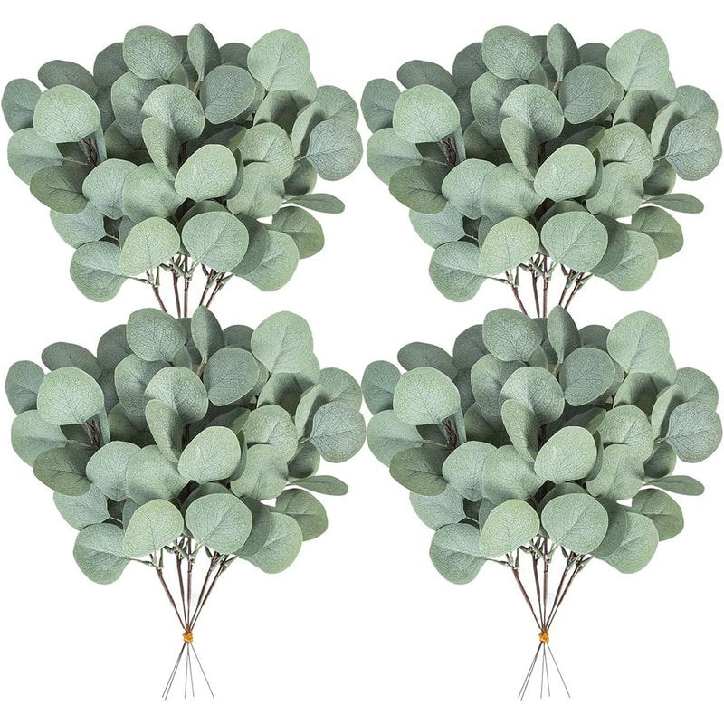 Artificial Eucalyptus Stems Set Of 10 For Vase Decor Wedding Greenery And DIY Floral Decor 0