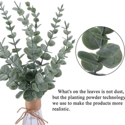 artificial eucalyptus leaves bundle for vases, weddings and diy decor