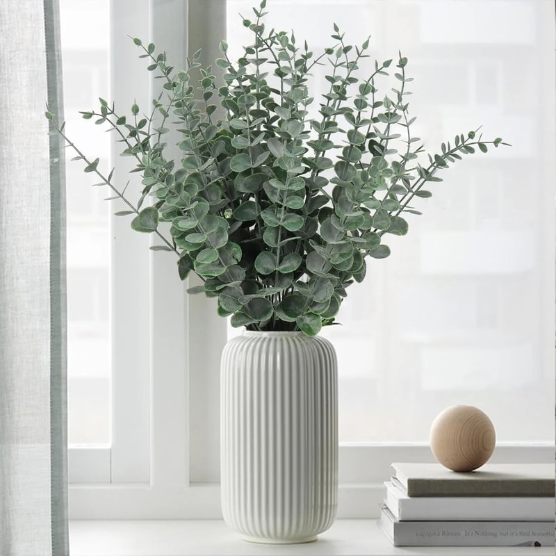 Artificial Eucalyptus Leaves Bundle For Vases Weddings And DIY Decor 1