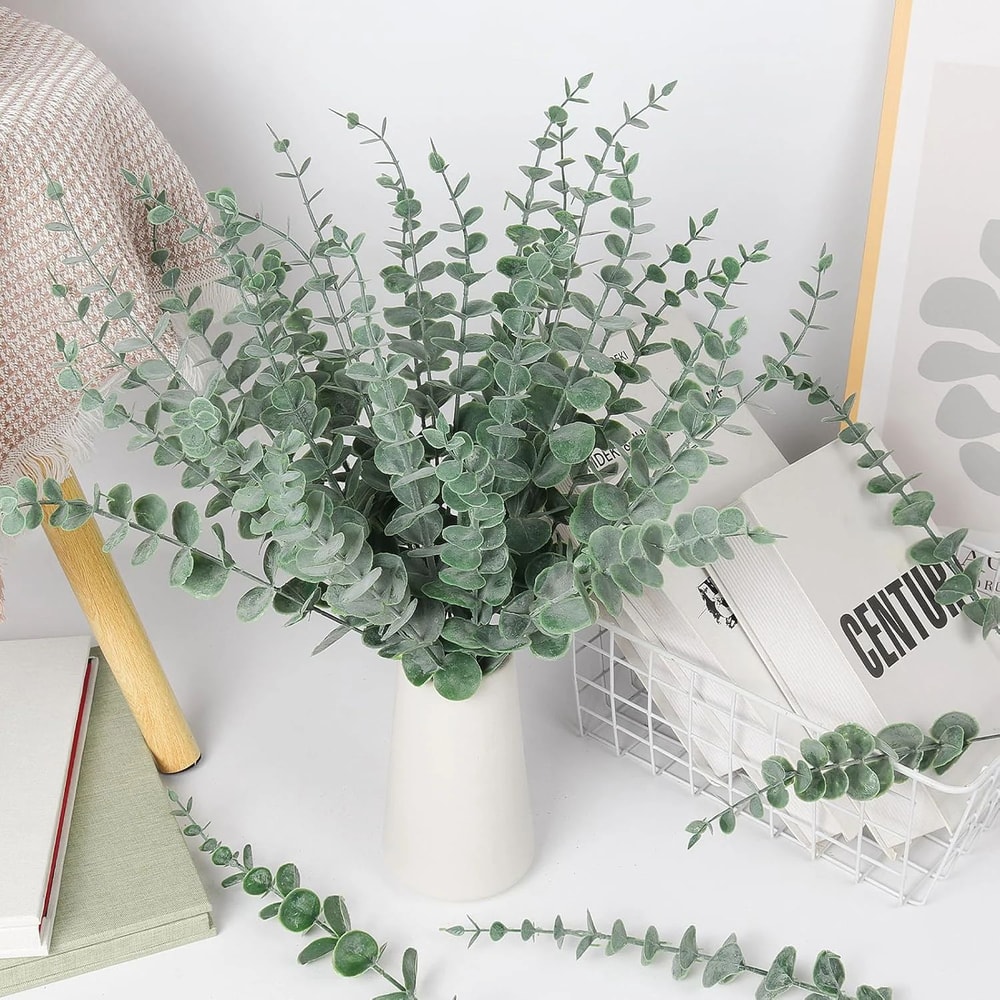 Artificial Eucalyptus Leaves Bundle For Vases Weddings And DIY Decor 3