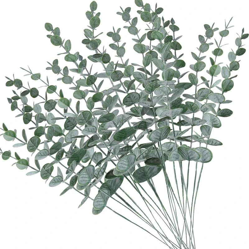 Artificial Eucalyptus Leaves Bundle For Vases Weddings And DIY Decor 7