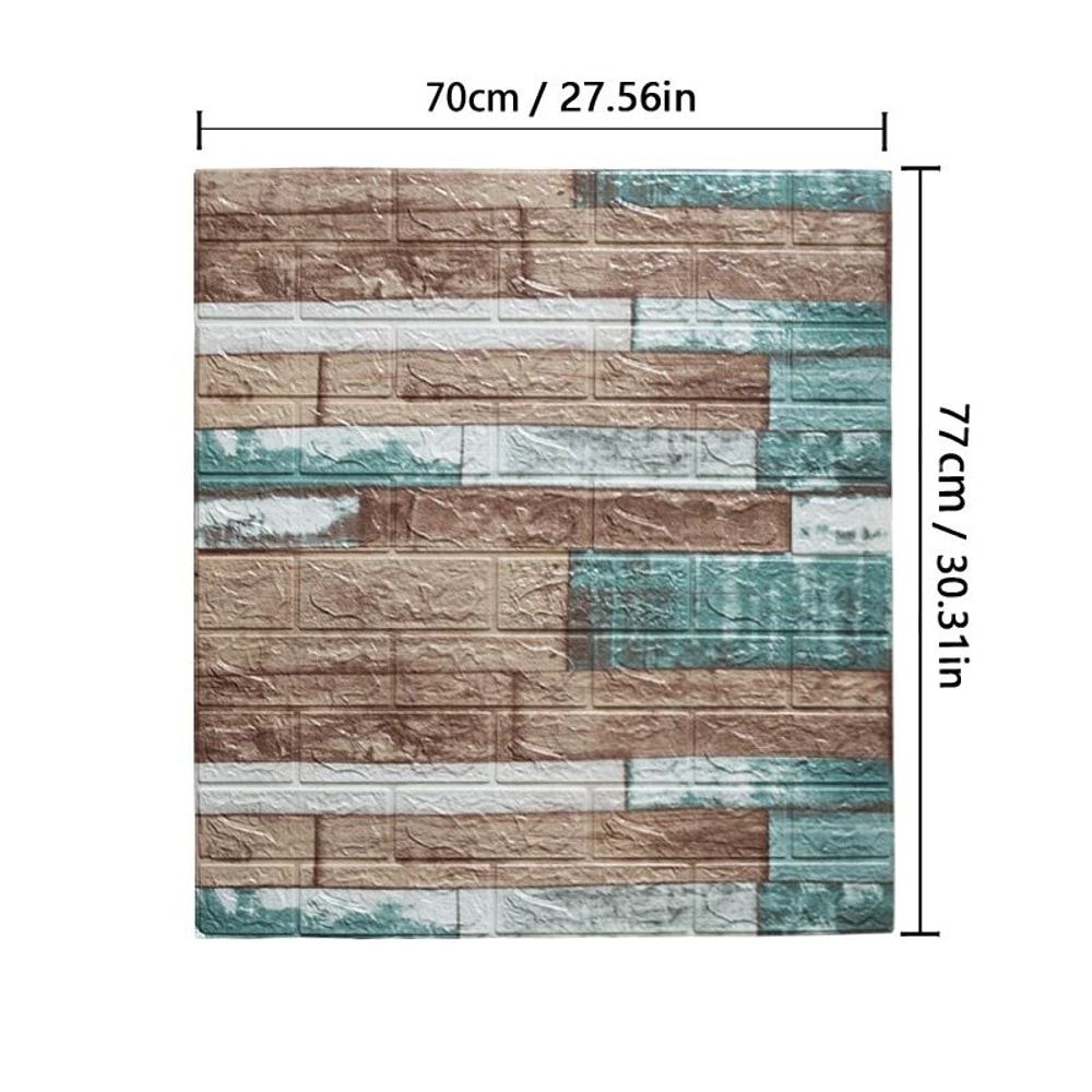 3D Peel And Stick Brick Wallpaper Panels Waterproof SelfAdhesive Faux Brick Wall Decor 9