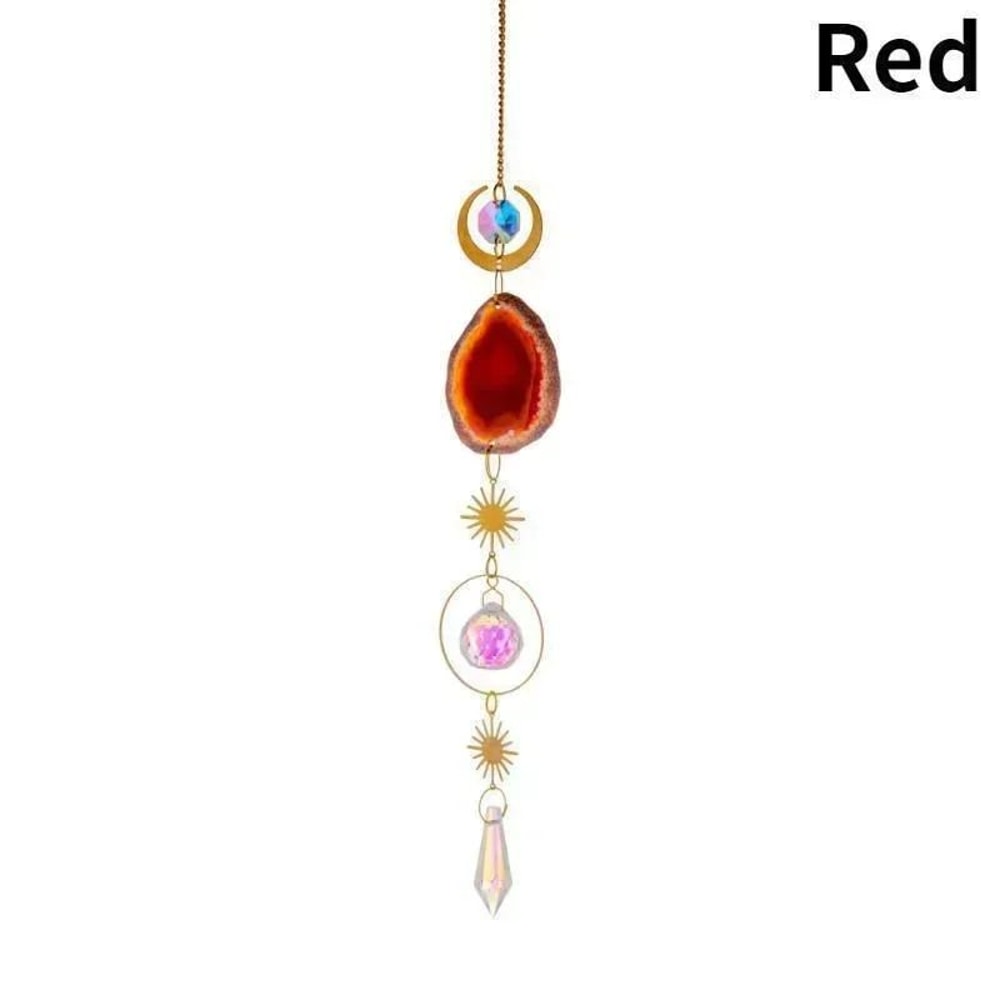 Celestial Crystal Suncatcher Sun And Moon Window Prism Rainbow Maker 6
