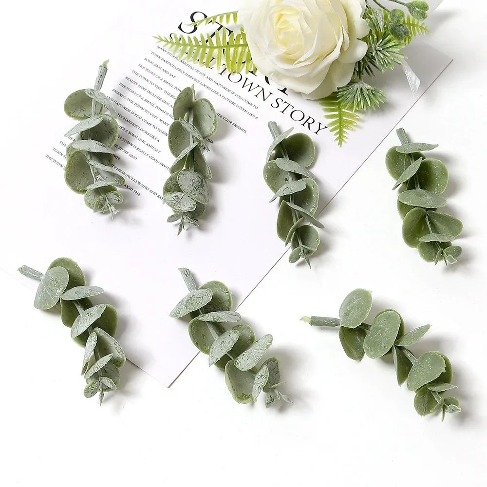10Piece Artificial Leaves For Wedding Decor DIY Wreath Decorations Cake Styling 18
