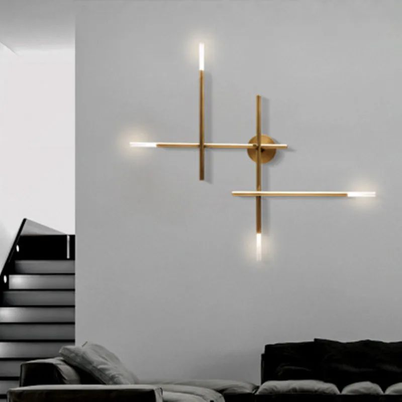 Nordic LED Wall Lamp Cross Sconce For Bedroom Living Room Bedside Decor 1