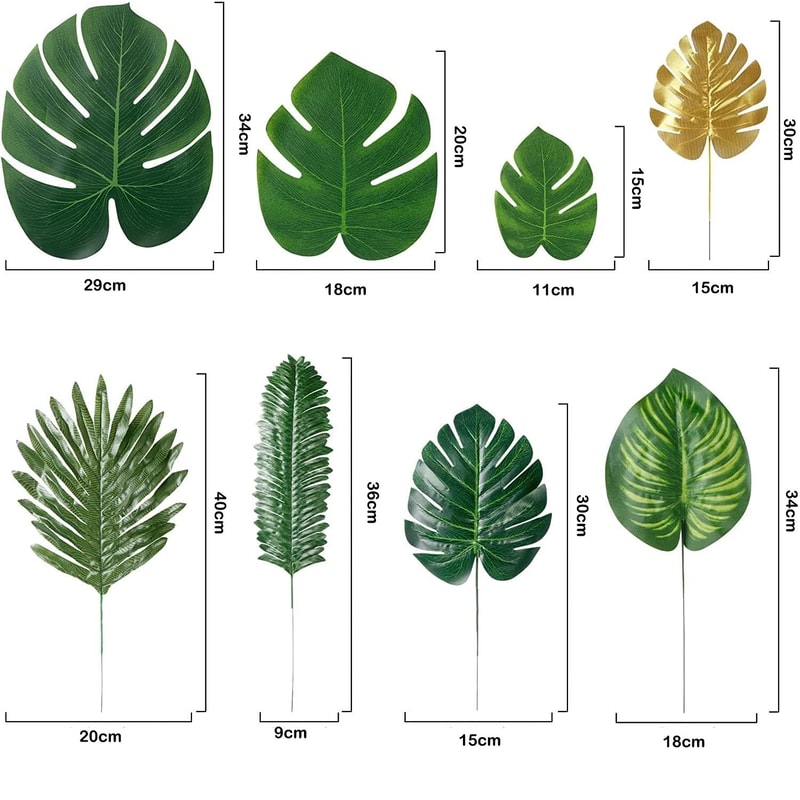 Artificial Tropical Palm Leaves For Luau Party Decorations Jungle Safari Party Supplies Tropical P 4
