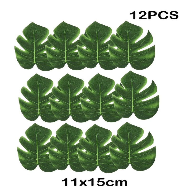Artificial Tropical Palm Leaves For Luau Party Decorations Jungle Safari Party Supplies Tropical P 7
