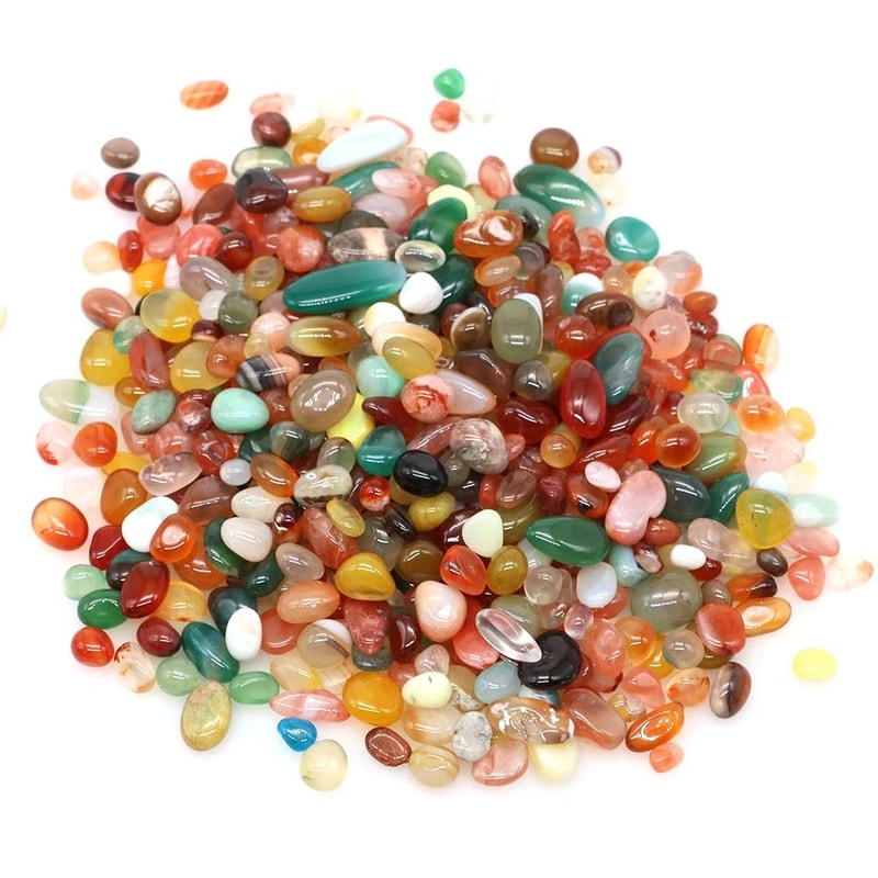 Natural Agate Chip Stones For Crafts Aquariums Crystal Decor 1