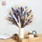 Blue Pampas Grass Bunny Tail Dried Flower Bouquet For Boho Home Decor 0