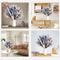 Blue Pampas Grass Bunny Tail Dried Flower Bouquet For Boho Home Decor 4
