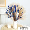 Blue Pampas Grass Bunny Tail Dried Flower Bouquet For Boho Home Decor 6