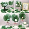 Lush Tropics Artificial Palm Leaves Set For Jungle Party Home Decor 1