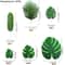 Lush Tropics Artificial Palm Leaves Set For Jungle Party Home Decor 16